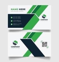 Corporate business card design template with modern, abstract, minimal business cards style Print ready vector