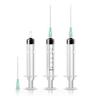 Vector Plastic Medical Syringe Isolated