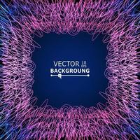 Moving Colorful Lines. Glowing Abstract Vector Background. Composition With Place For Text