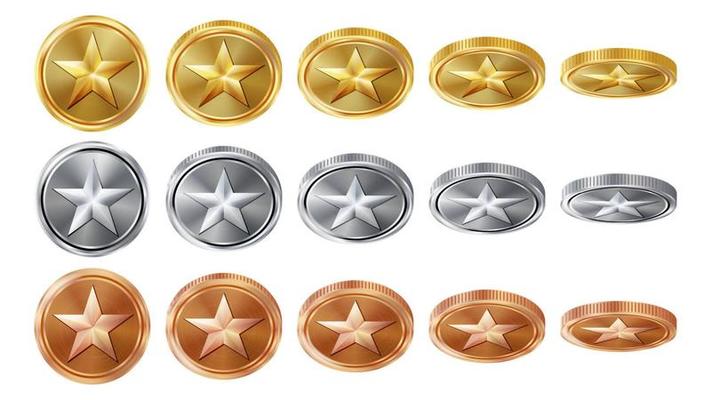 Gold Silver Bronze Vector Art, Icons, and Graphics for Free Download