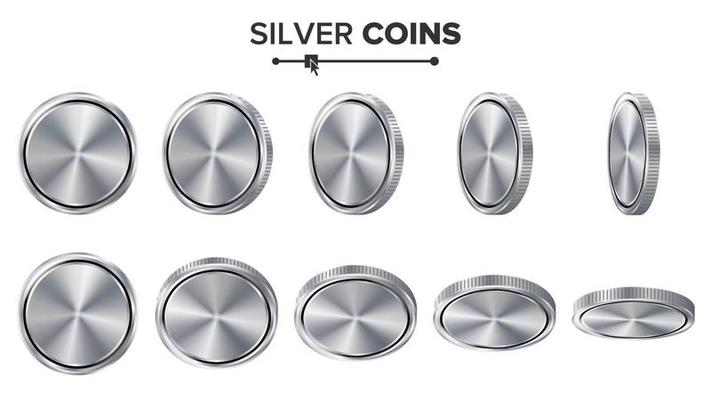 Silver Coin Vector Art, Icons, and Graphics for Free Download