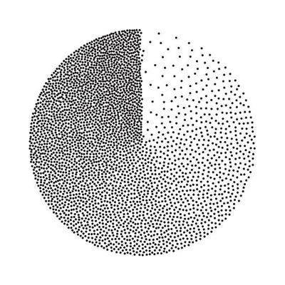 Abstract Geometric Shape Vector. Film Grain, Noise, Grunge Texture. Halftone Background. Vintage Dotwork Engraving Vector Illustration.