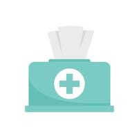 Disinfection wipes icon, flat style vector