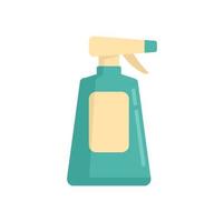 Disinfection plastic bottle icon, flat style vector