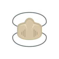 Disinfection soft mask icon, flat style vector