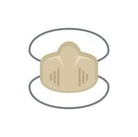 Disinfection soft mask icon, flat style vector