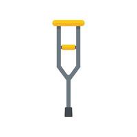 Medical crutches icon, flat style vector