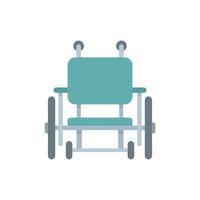 Wheelchair icon, flat style vector