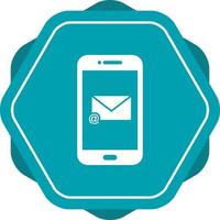 Unique E mail App Vector Glyph Icon