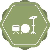 Unique Drums Vector Glyph Icon