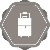 Unique Suitcase Vector Glyph Icon