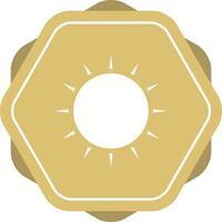 Unique Sun Vector Glyph Icon