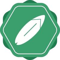 Unique Surfing Board Vector Glyph Icon