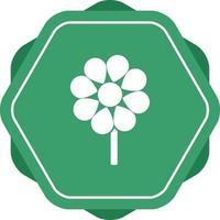 Unique Flower Vector Glyph Icon