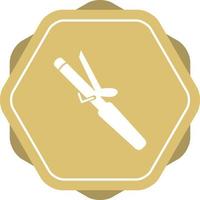 Unique Hair Roller Glyph Vector Icon