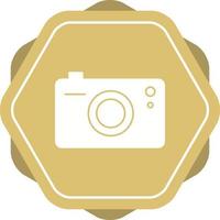 Unique Camera Vector Glyph Icon