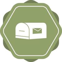 Unique Letterbox Vector Glyph Icon