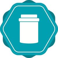 Unique Jam Bottle Vector Glyph Icon