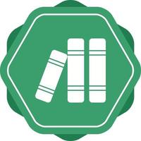 Unique Books Vector Glyph Icon