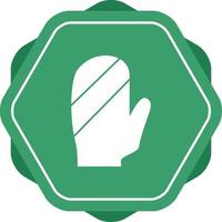 Unique Baking Glove Vector Glyph Icon