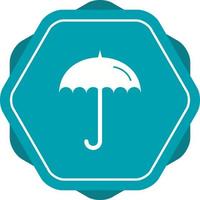 Unique Umbrella Vector Glyph Icon
