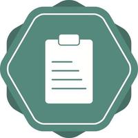 Unique Lab Notes Vector Glyph Icon