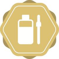 Unique Bottle And Dropper Vector Glyph Icon