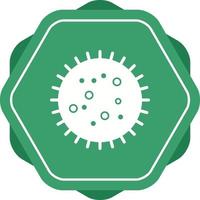 Unique Bacteria In Slide Vector Glyph Icon
