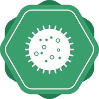 bacterias únicas en el icono de glifo de vector de diapositiva