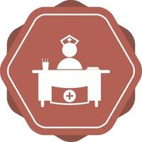 Beautiful Hospital reception Vector Glyph icon