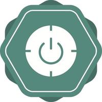 Unique Scheduled Power On And Off Vector Glyph Icon