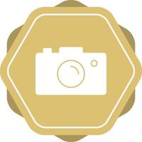 Unique Camera Vector Glyph Icon