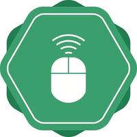 Unique Wireless Input Device Vector Glyph Icon