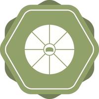 Unique Apple Pie Vector Glyph Icon