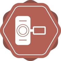 Unique Hand Camera I  Vector Glyph Icon