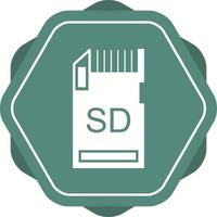 Beautiful SD card Vector Glyph icon