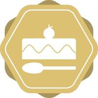 Beautiful Small Cake Glyph Vector Icon