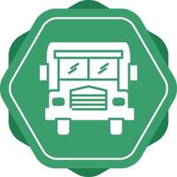 Beautiful Bus Vector Glyph Icon