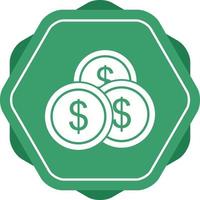 Beautiful Dollar coins Vector Glyph Icon