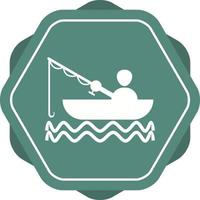 Beautiful Fishing Glyph Vector Icon