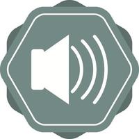 Beautiful Loud Speaker Glyph Vector Icon