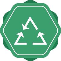 Beautiful Recycle Arrow Glyph Vector Icon