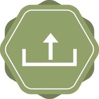 Beautiful Upload Glyph Vector Icon