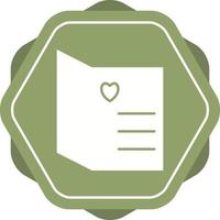 Beautiful Open Card Glyph Vector Icon