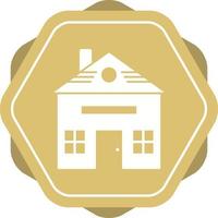 Beautiful Home Glyph Vector Icon