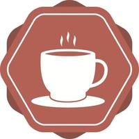 Beautiful Tea Cup Glyph Vector Icon