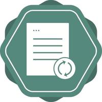 Beautiful Sync Data Glyph Vector Icon