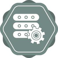 Beautiful Database Settings Glyph Vector Icon