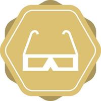 Beautiful Glasses Glyph Vector Icon