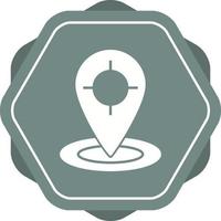 Beautiful Trace Location Glyph Vector Icon